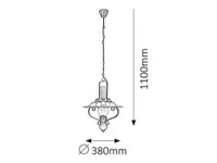RABALUX Enna Visilica E27 60W  crno-bakar