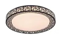 RABALUX Nilin, LED plafonjera 48W, 3400lm, CCT 3000-6500K, 49cm, daljinski, dimabilna, crna metal