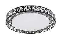 RABALUX Nilin, LED plafonjera 48W, 3400lm, CCT 3000-6500K, 49cm, daljinski, dimabilna, crna metal
