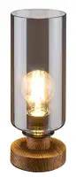 RABALUX Tanno, hrastova metalna stona lampa , E27 1x25W IP20