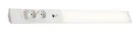 RABALUX Bilal, nocno svetlo LED 18W, 1750lm, 4000K, 60cm, beli aluminium, sadrži dve uticnice i USB port, IP20
