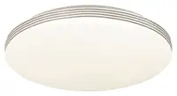 RABALUX Oscar 2, 18W, 1350lm, 4000K, 33x33cm, bela, srebrni prsten