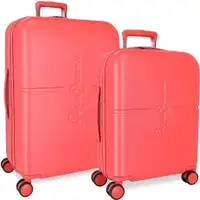 PEPE JEANS HIGHLIGHT ABS Set kofera 2/1 sa 4 tockica fuchsia
