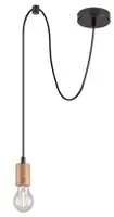 RABALUX Dollien, mat crna/drvena visilica, E27 1x60W IP20