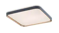 RABALUX Liatris, LED plafonjera metal siva/zlatna, 26W, 1450lm, 3000K, 40x40cm