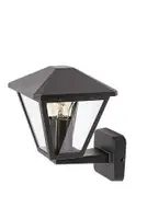 RABALUX Paravento spoljna zidna lampa crna aluminijumska E27 40W