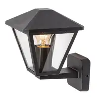 RABALUX Paravento spoljna zidna lampa crna aluminijumska E27 40W