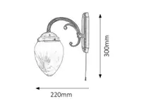 RABALUX Annabella zidna lampa E14 40W bronza