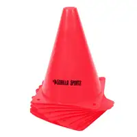 GORILLA SPORTS Set od 10 cunjeva za trening (17 cm / Narandzasti)