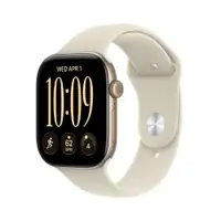APPLE Watch S12 GPS 46mm Light Gold Aluminium Case with Sand Sport Band - S/M mjen4wf/a