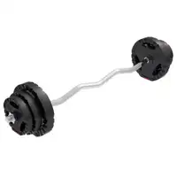 GORILLA SPORTS Set sa krivom sipkom 25 kg