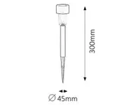 RABALUX Solar1 spoljna lampa LED 0,1W crno IP44