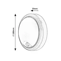 RABALUX Hitura spoljna zidna LED lampa senzor bela 15W 1350lm 4000K