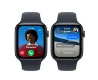 APPLE Watch SE3 v2 GPS 40mm Midnight Aluminium Case with Navy Blue Sport Band - M/L mjl14rk/a