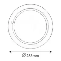 RABALUX Ufo plafonjera D29 E27 60W belo opal