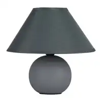 RABALUX Ariel, unutrašnja keramicka stona lampa, siva, E14 G45 1xMA