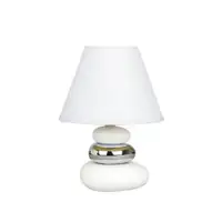 RABALUX Salem keramicka stonaE14 40W belo-srebro