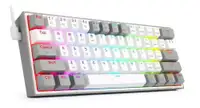 REDRAGON Fizz Pro White/Grey K616 RGB Wireless/Wired Mechanical Gaming Keyboard