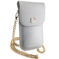 HELLO KITTY Leather Wallet Phone bag Silver
