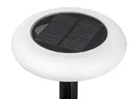 RABALUX Haiti spoljna solarna lampa plastika crna sa mlecnim 0,5W