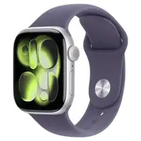 APPLE Watch S11 GPS 46mm Silver Aluminium Case with Purple Fog Sport Band - S/M mev94rk/a