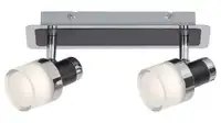 RABALUX Harold,kupatilska,LED10W,IP44,chrom/crna/opal