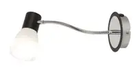 RABALUX Ati zidna lampa E14 max15W crno/hrom
