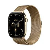 APPLE Watch S12 Cellular 42mm Radiant Gold Titanium Case with Radiant Gold Milanese Loop mjgl4wf/a