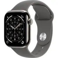 APPLE Watch S11 Cellular 42mm Natural Titanium Case with Stone Grey Sport Band - S/M mf8m4rk/a