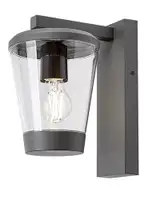 RABALUX Savano spoljna zidna lampa tamno siva aluminijumska E27 40W