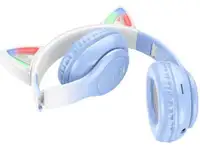 HOCO W42 Cat Ear Crystal Blue Bluetooth Bezicne Slusalice