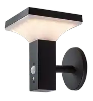 RABALUX Geleen, solarna spoljna zidna lampa, crna od nerdajuceg celika IP44, LED 4W, 400lm, 3000K