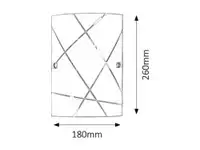 RABALUX Phaedra zidna lampa 260x180 E27 60W belo