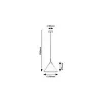RABALUX Jarod crna metalna visilica, E27 1x40W IP20