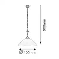RABALUX Regina visilica E27 60W bronza