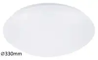 RABALUX Lucas kupatilska plafonjera LED 18W 4000K 33cm bela IP44