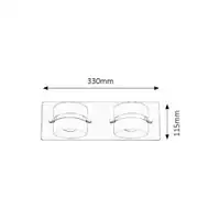 RABALUX Tony zidna lampa za kupatiloLED 2x5W, hrom,IP44