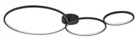 RABALUX Formand, plafonska crna LED 38W, 1100lm, 3000K, 115cm