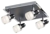 RABALUX Harold,kupatilska,LED20W,IP44,chrom/crna/opal