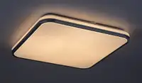 RABALUX Linden, plafonjera kvadrat LED 72W 3000-6500K daljinski 49cm