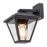 RABALUX Paravento spoljna zidna lampa crna aluminijumska E27 40W 2