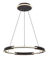 RABALUX Sindri, ring visilica crna LED 45W, 3200lm, dip switch 3000-4000K, precnik 60cm