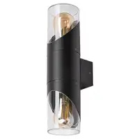 RABALUX Novigrad spoljna zidna lampa crna aluminijum E27 2x28W
