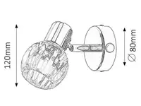 RABALUX Lauren spot E14 1x40W, hrom