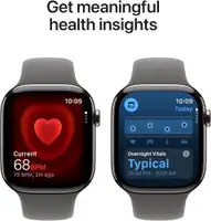 APPLE Watch S11 Cellular 46mm Natural Titanium Case with Stone Grey Sport Band - S/M mfcw4rk/a