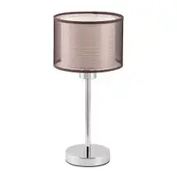 RABALUX Anastasia stona lampa E27 60W hrom/braon