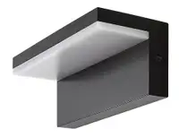RABALUX Zaragoza, LED spoljna zidna, crna aluminium, 10W, 560lm, (bez dif. 1000lm), 4000K, 21x8cm, distance from the wall: 9cm, ideal operating temperature: -20°C/+40°C, IP54,              Class G