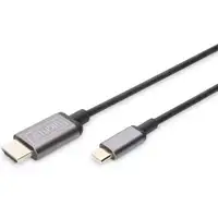 DIGITUS Kabl USB Tip C na HDMI 4K 1.8m crni