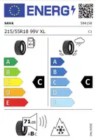 SAVA 215/55R18 99V ALL WEATHER XL All Season