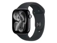 APPLE Watch S11 GPS 46mm Jet Black Aluminium Case with Black Sport Band - S/M meuw4rk/a